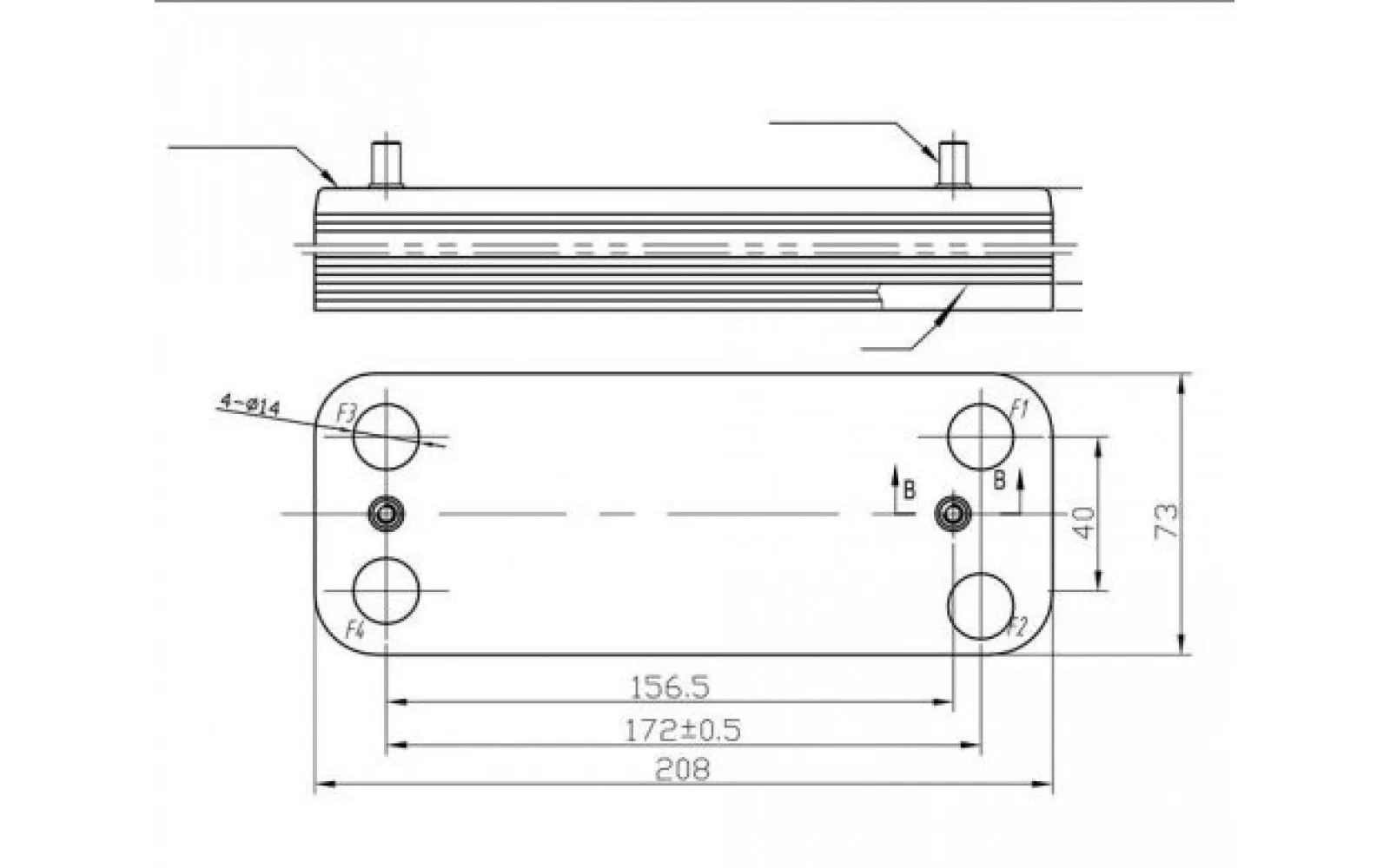 Scambiatore CB16 a 14 piastre Alfa Laval caldaia Baxi Eco 3, Eco Compact, Luna Westen Fourtech 5686680 - immagine 3
