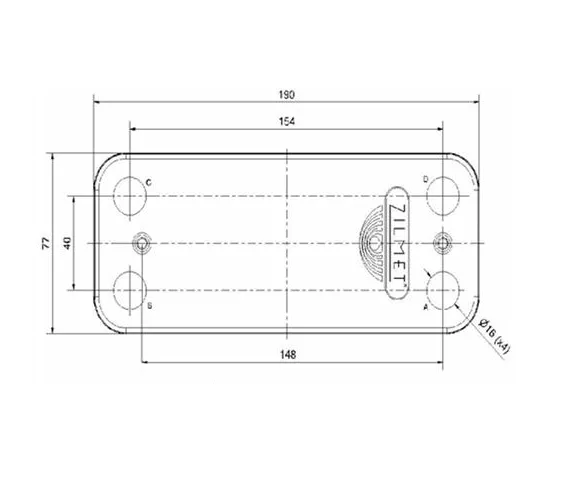Scambiatore sanitario 12 piastre caldaia Beretta Amica, Ciao, Exclusive, Meteo, Mynute Sylber Area, Conica, Lady, Quadra R8036 Riello Benessere, Family, Residence, Start 4364200 Thermital Heva AR R8036THM 17B1901401 - immagine 2