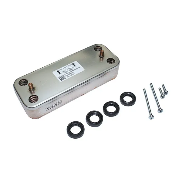 Scambiatore sanitario 12 piastre Ariston Cares Premium, Cares X, Clas One, Clas X, HS Premium, Matis Condens Plus, Matis X Chaffoteaux CX Green, Inoa Green 65116314