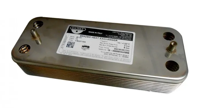 Scambiatore 14 piastre int. 166mm caldaia Lamborghini Z304566230 Joannes 39829110, ex 398D4780