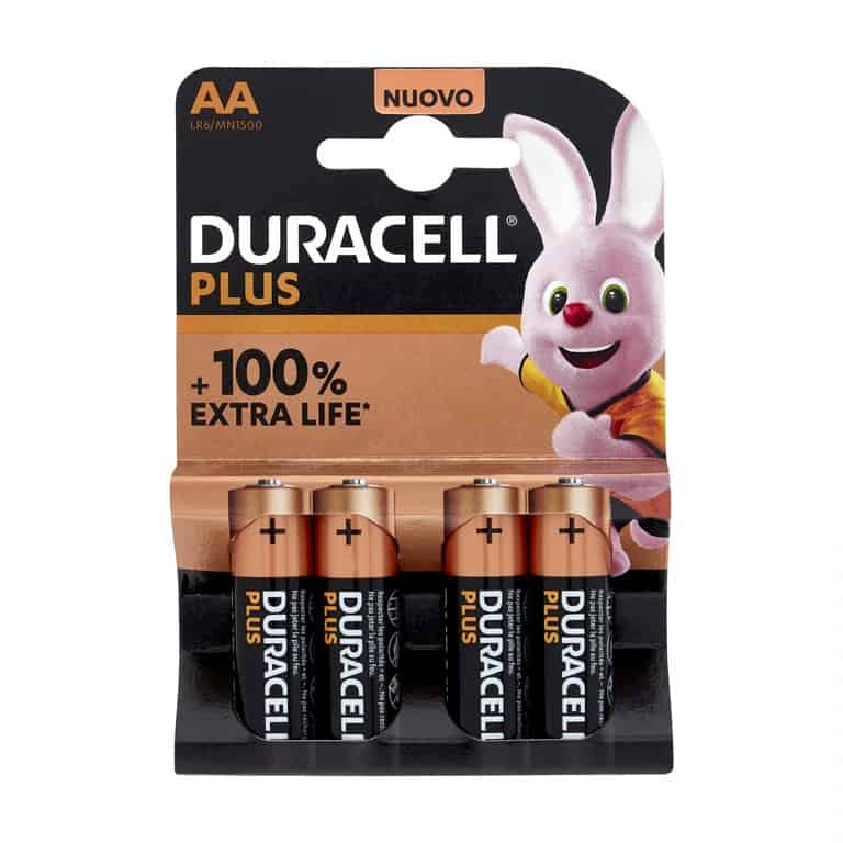 AA (stilo) Plus 100– Duracell – Blister 4pcs