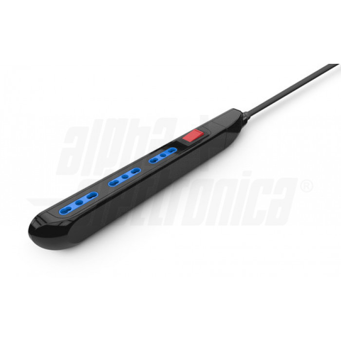 Multipresa slim con 3 prese Italia bipasso 10-16A – Nera - immagine 2