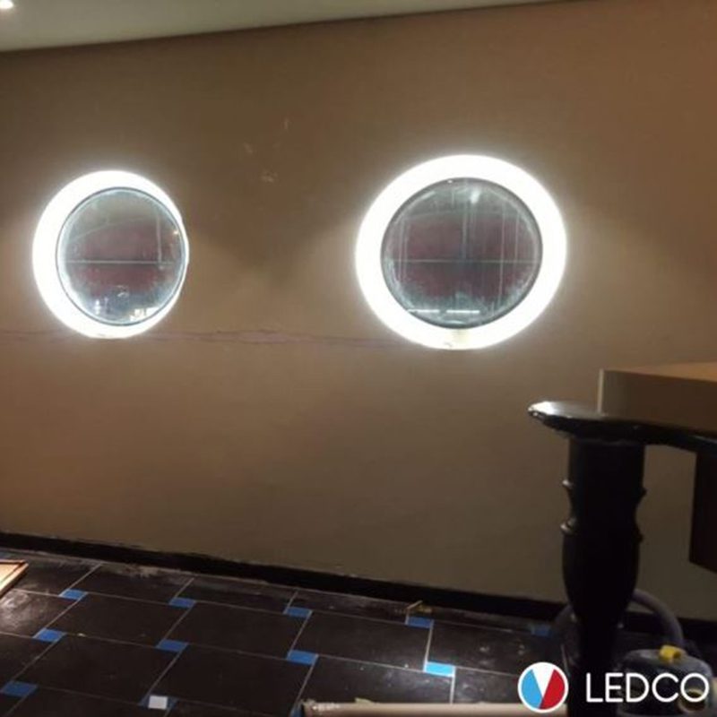 Ledco pr410 kit profilo in alluminio per superfici curve 10 metri per strisce led - immagine 5
