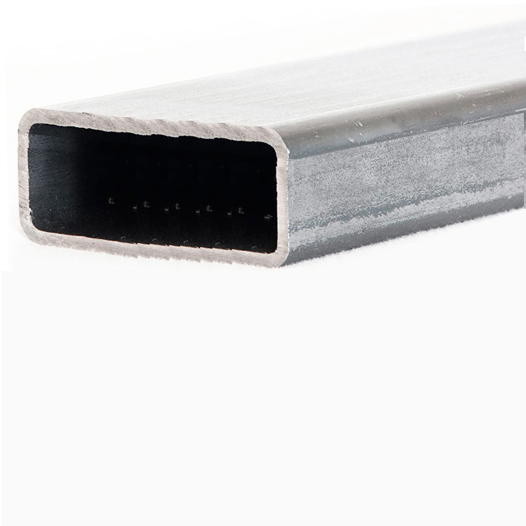 Tubo rettangolare saldato zincato 60x30x2 mm in qualità Sendzimir