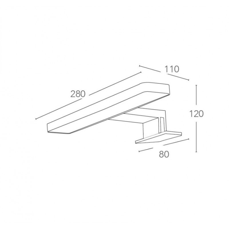 INTEC LIGHT Cruise applique LED 5,2W lampada da parete per quadro o specchio - immagine 5