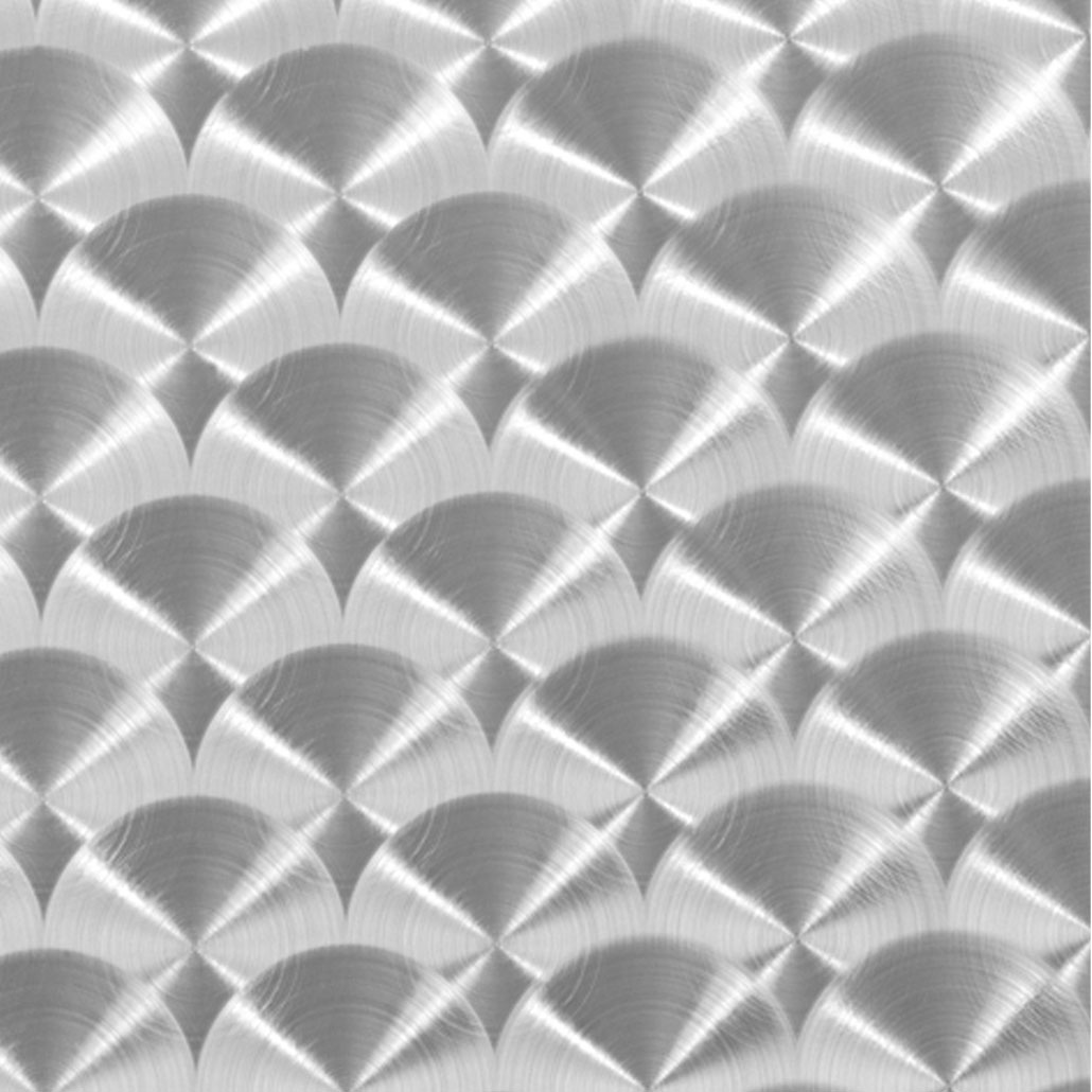 Lamiera fiorettata in acciaio inox Aisi 304 0,8x500x2000 mm - immagine 2